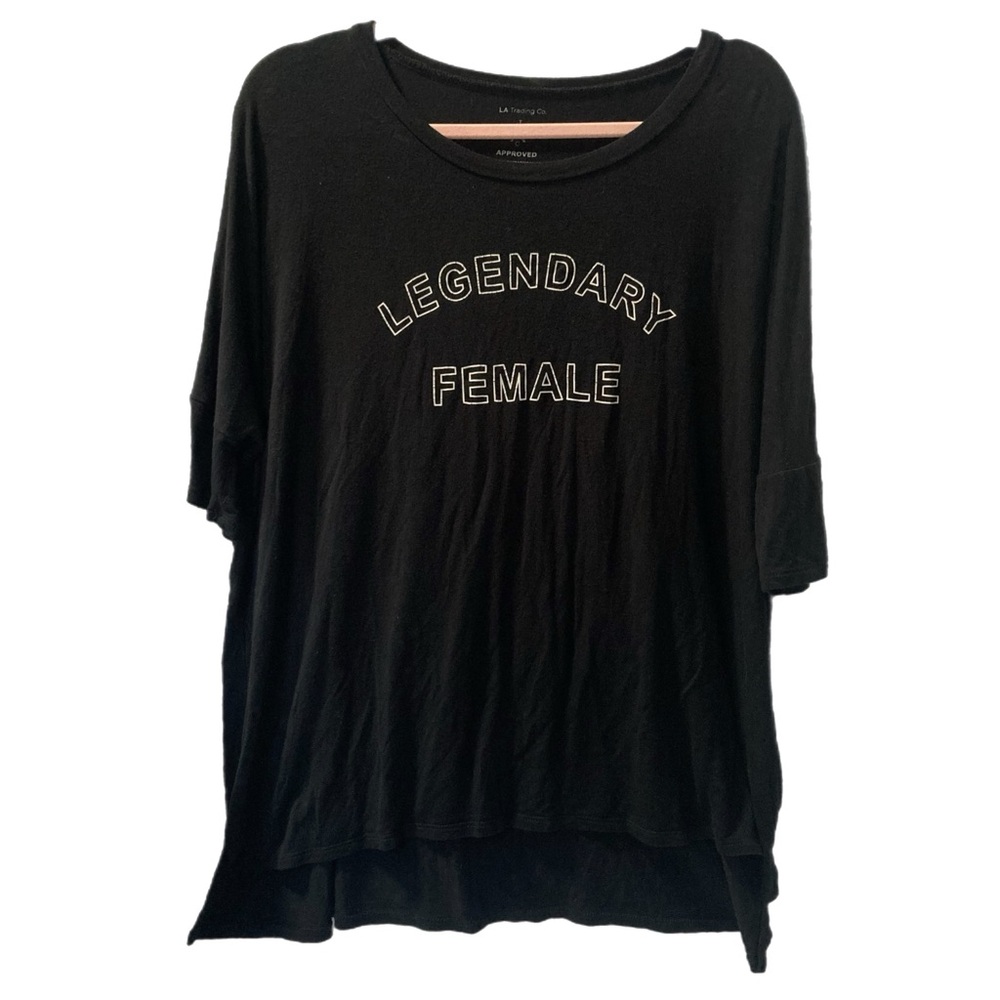 LEGENDARY FEMALE One Size Tee by LA Trading Co Lightweight 28"w 15166